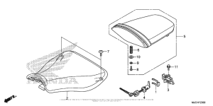 CBR600RR (ABS) Сиденье