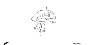 NX650 Front fender /  front disk cover