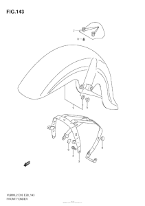 VZ800 Front Fender (Vl800  E28)