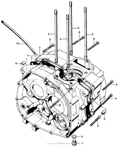 CL100 Right & left crankcase