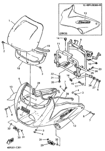 XJ600S (37KW) Motorverkleindung 1