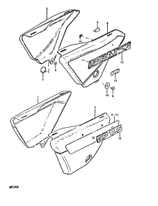 GP125 Обтекатель задний