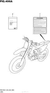 RM-Z450 Label (Rm-Z450L7 E03)