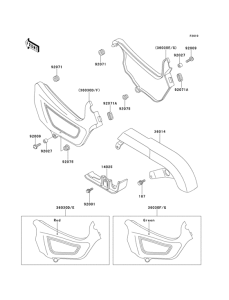 EN500 Side covers / chain cover(en500-b1)