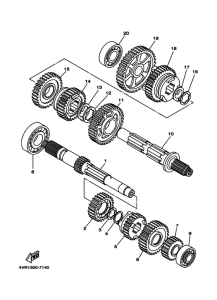XVS650 Трансмиссия