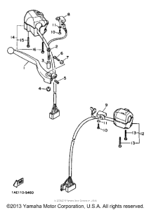 FZ700T Рулевые переключатели