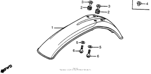 XR200R Переднее крыло