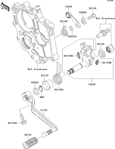 EX650 Механизм переключения передач