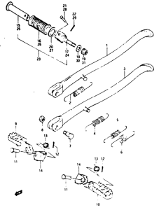 TS125 Stand - footrest