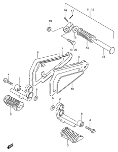 GS125 Подножки