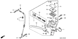 NSR50S Fr. brake master cylinder