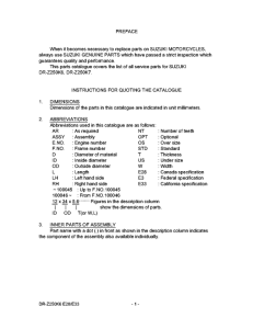 DR-Z250 Catalog preface