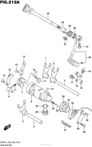 RV200 Механизм  переключения передач