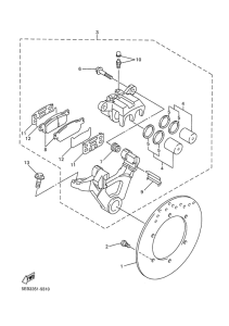YZF-R6 Задний суппорт