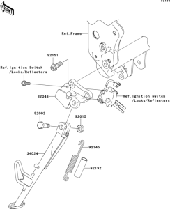 ZR750 Подножка