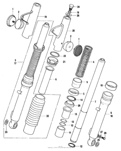 CT90 Передняя вилка