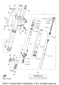 WR25RZL Передняя вилка