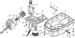 CB750 Oil pan + oil filter