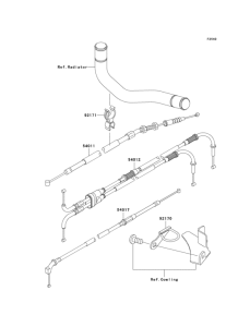 ZX900 Тросы управления