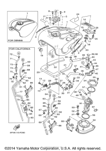 XV17PCWC-F Топливный бак