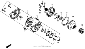 XR200R Oil pump 86-93