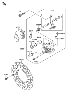 RM65 Передний суппорт