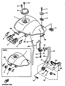TDR125 Tank fuel