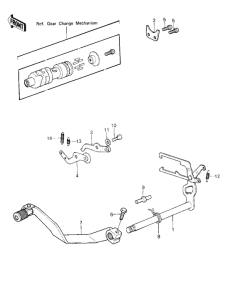 KX420 Переключатель передач