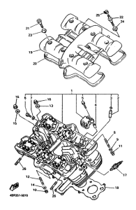 XJ600S Головка цилиндров