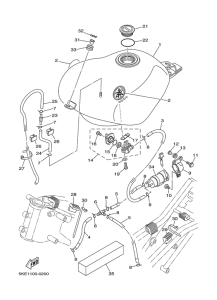 TZ250 Топливный бак