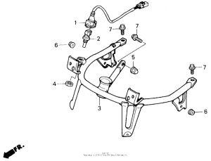 GL1500 Cowl stay 88-89