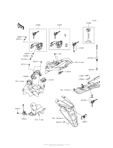 ZR800 Замок зажигания