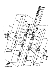 XC150LC Front fork assy(ur silv