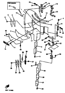 XVZ13A XVZ13AH Cowling comp