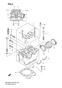 RM-Z250 Головка цилиндров