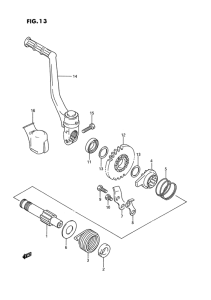 RM80 Ножной стартер
