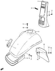 CS125 Cover frame head