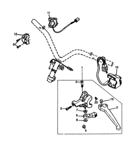 CW50 Handle switch. lever