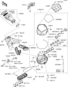 ZX1000 Air cleaner(1 / 2)