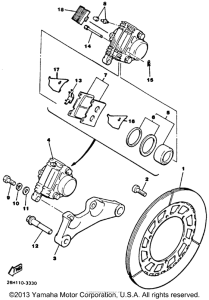 XVZ12TDK Задний суппорт