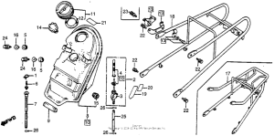 NA50 Fuel tank + rear carrier