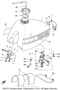 IT425G Топливный бак