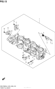 GSX-R600 Throttle Body (Gsx-R600L4 E33)