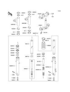 EJ650 Передняя вилка