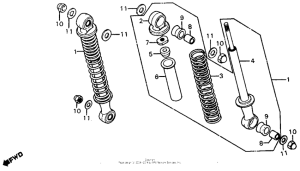 Z50R Задние амортизаторы
