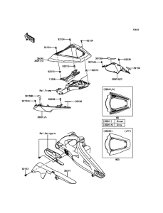 ZX1000 Боковые обтекатели