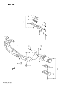 VS750 Подножки