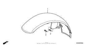 VT600C Переднее крыло