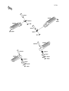 ZX500 Подножки