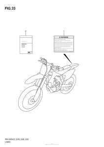 RM-Z450 Label (Rm-Z450L3 E28)